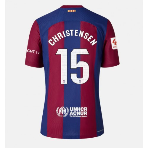 Fotballdrakt Dame Barcelona Andreas Christensen #15 Hjemmedrakt 2023-24 Kortermet